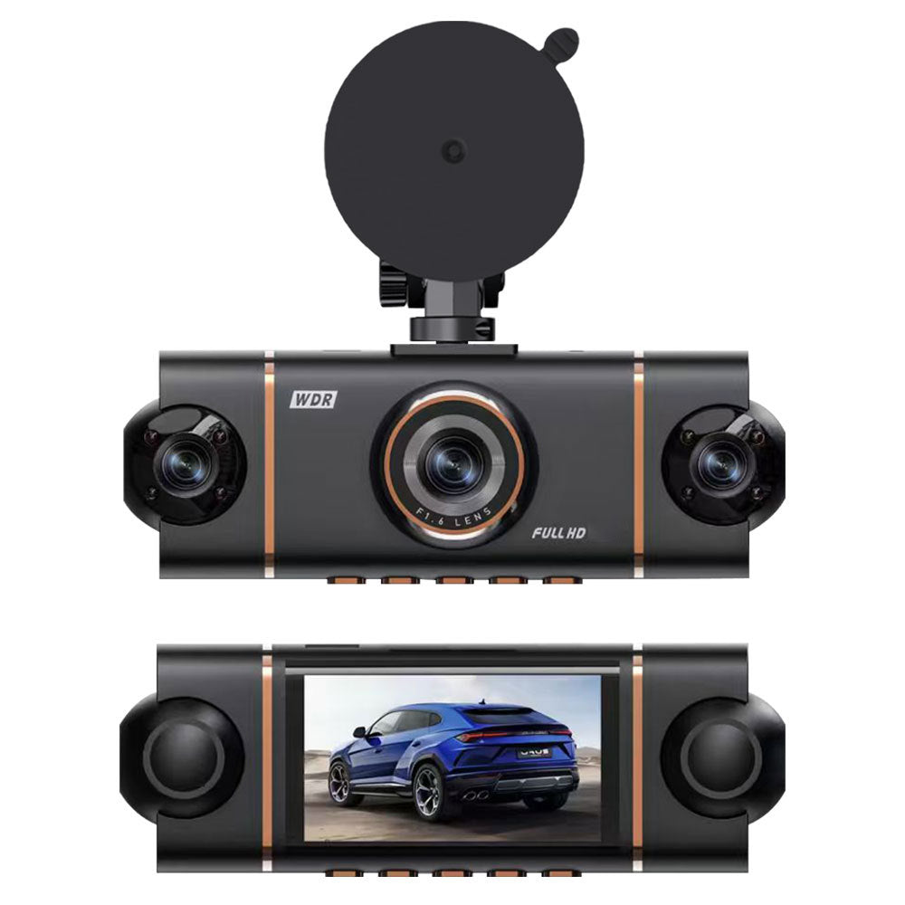 Four-lens Dashcam With Four WiFi Channels Infrared Night Vision And Ultra-thin Design