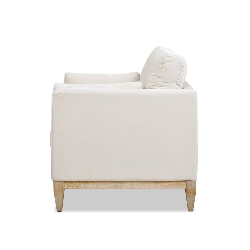 Knox 36" Modern Farmhouse Arm Chair in French Velvet