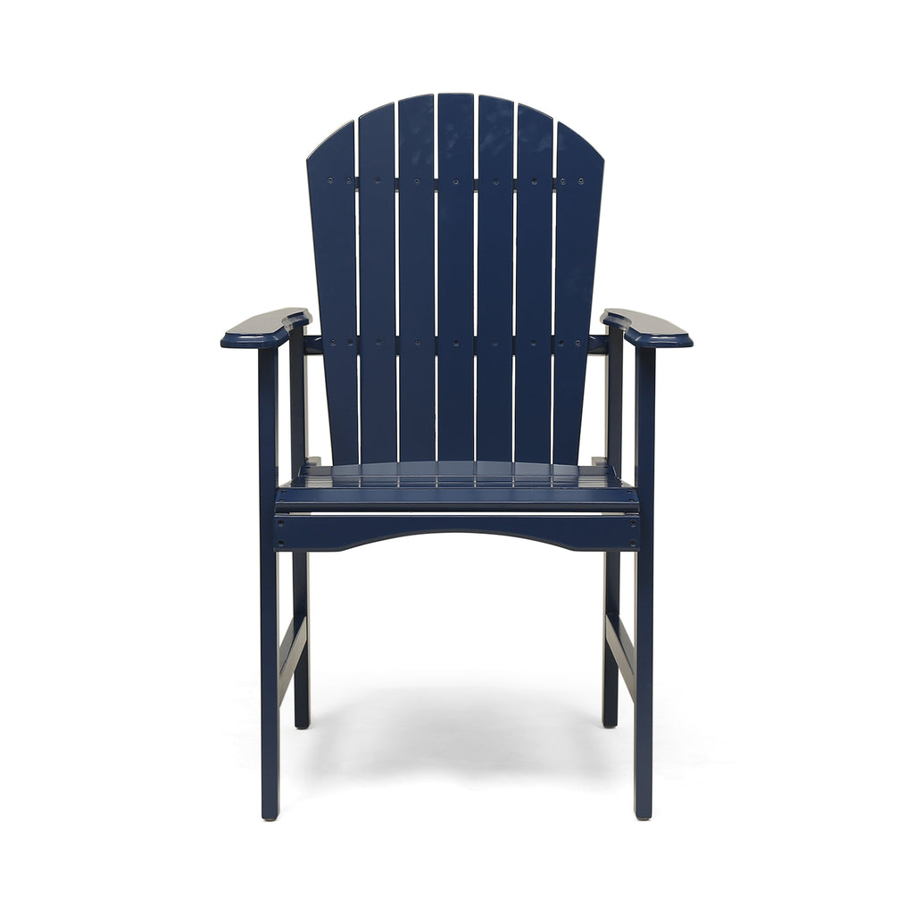 Outdoor Weather Resistant Acacia Wood Adirondack Dining Chairs