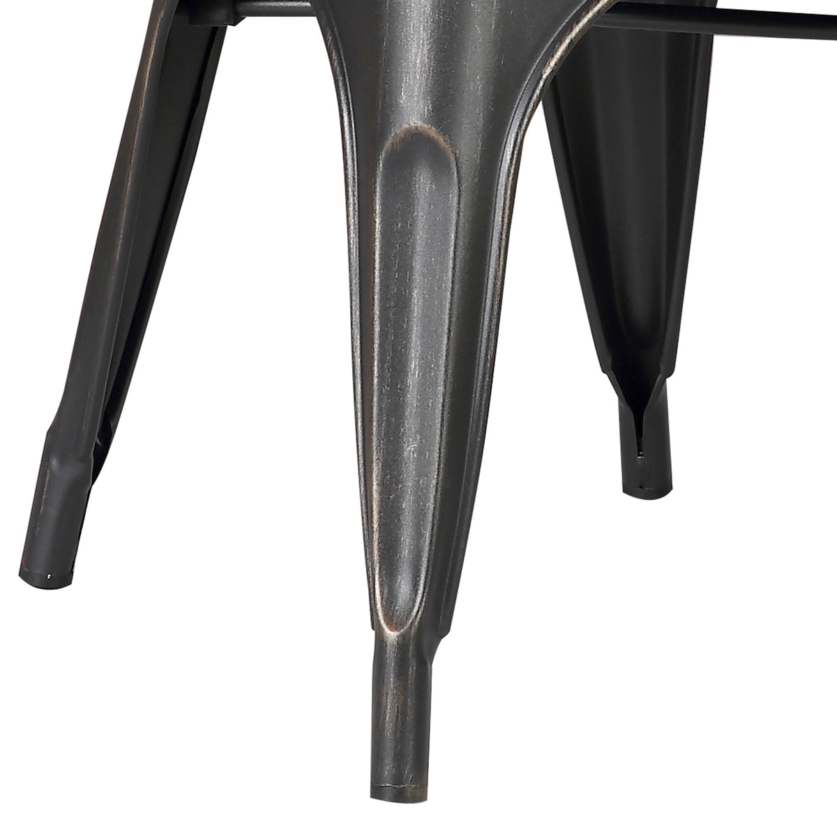 Set of 4 Stackable Metal Dining Chairs
