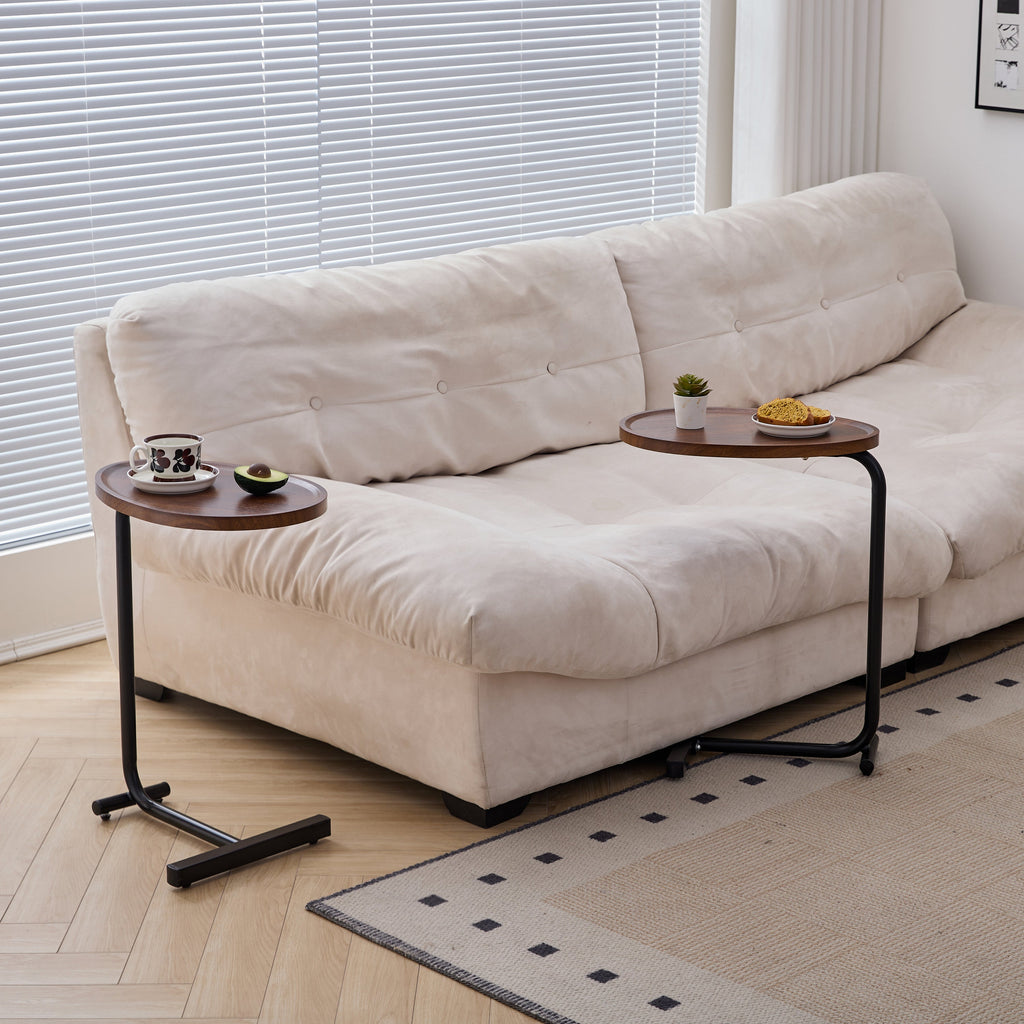 2-Piece C-Shaped Side Table Set
