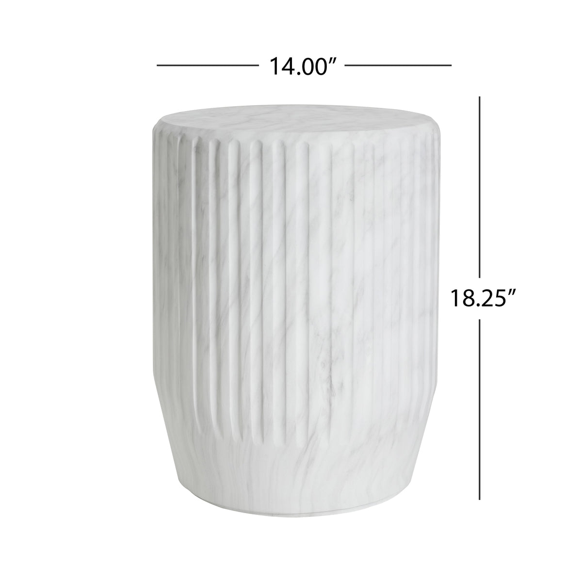 Outdoor Cicci Carved Side Table