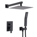 12 Inch Ceiling Mount Brushed Nickel Shower System