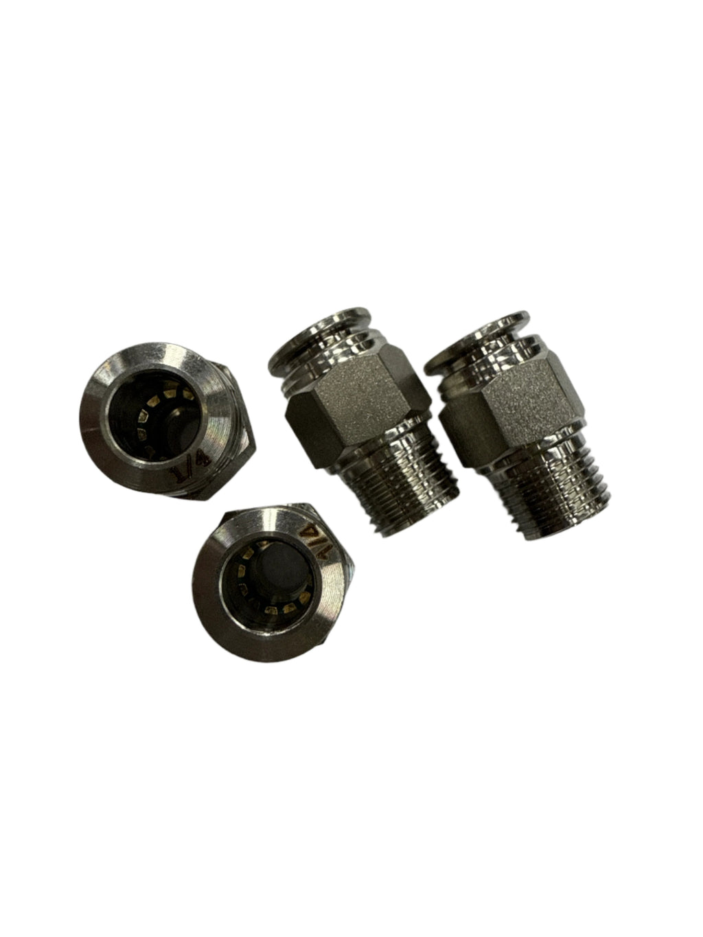 SPDZ1 1/8 NPT - 1/4 DOT Straight 4 Piece Heavy Duty Fitting Kit
