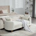 Modern Upholstered End of Bed Bench with Armrests