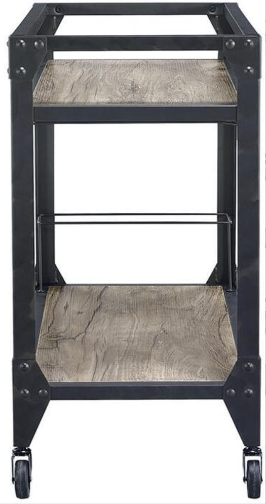 Jorgensen Rustic Kitchen Serving Cart