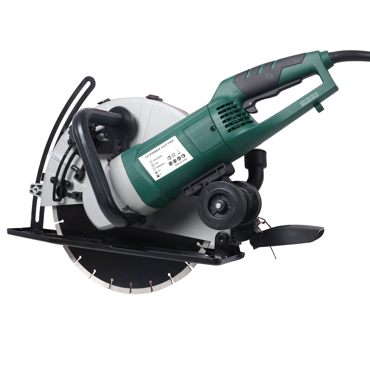 Portable 14" Wet/Dry Electric Corded Concrete Saw