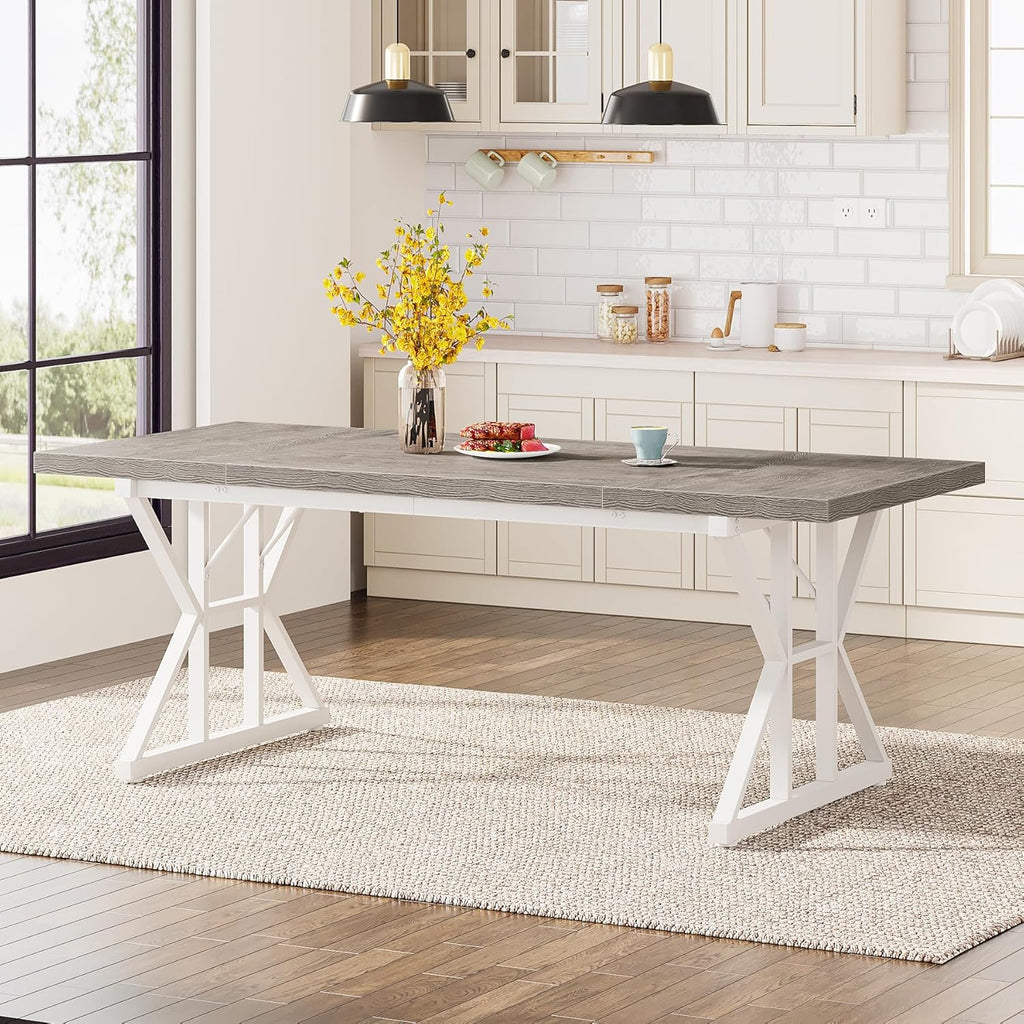 71" Farmhouse Dining Table for 6