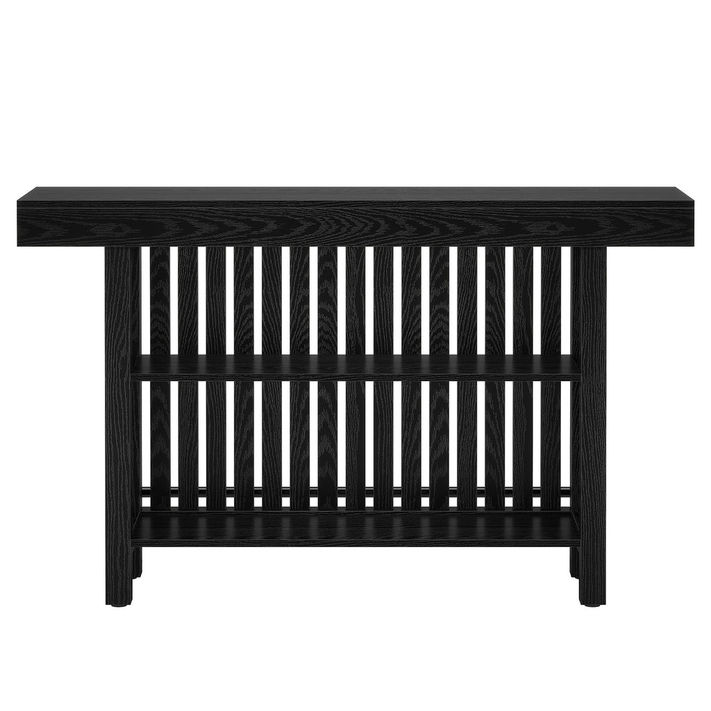 63" Modern Black Home Bar Unit