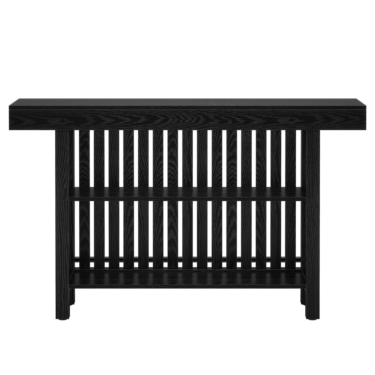 63" Modern Black Home Bar Unit