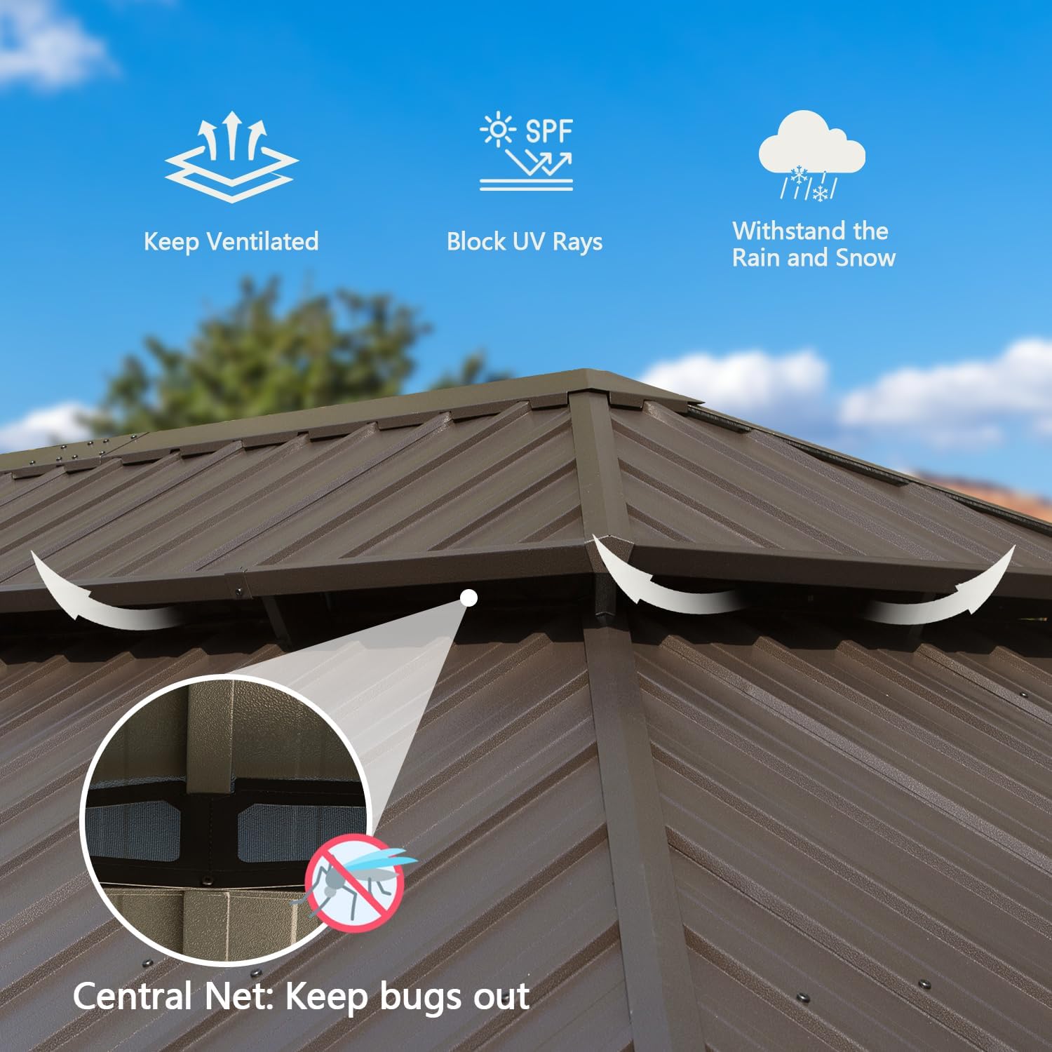 14x22FT Hardtop Gazebo