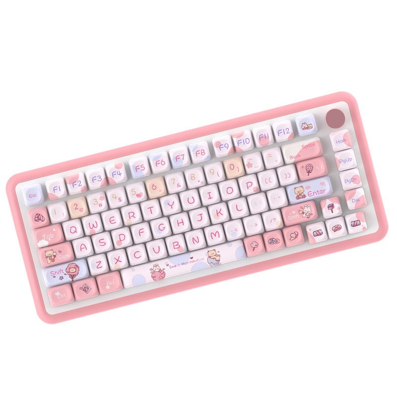 Sweet Cotton Candy Original Key Cap Personality Fit Mechanical Keyboard