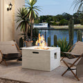 U_Style MGO Outdoor Square Fire Pit Table