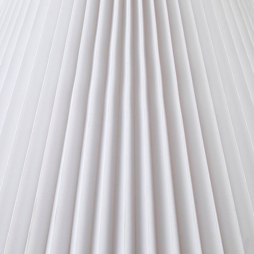 Textured Ceramic Table Lamp with Fluted Fabric Shade