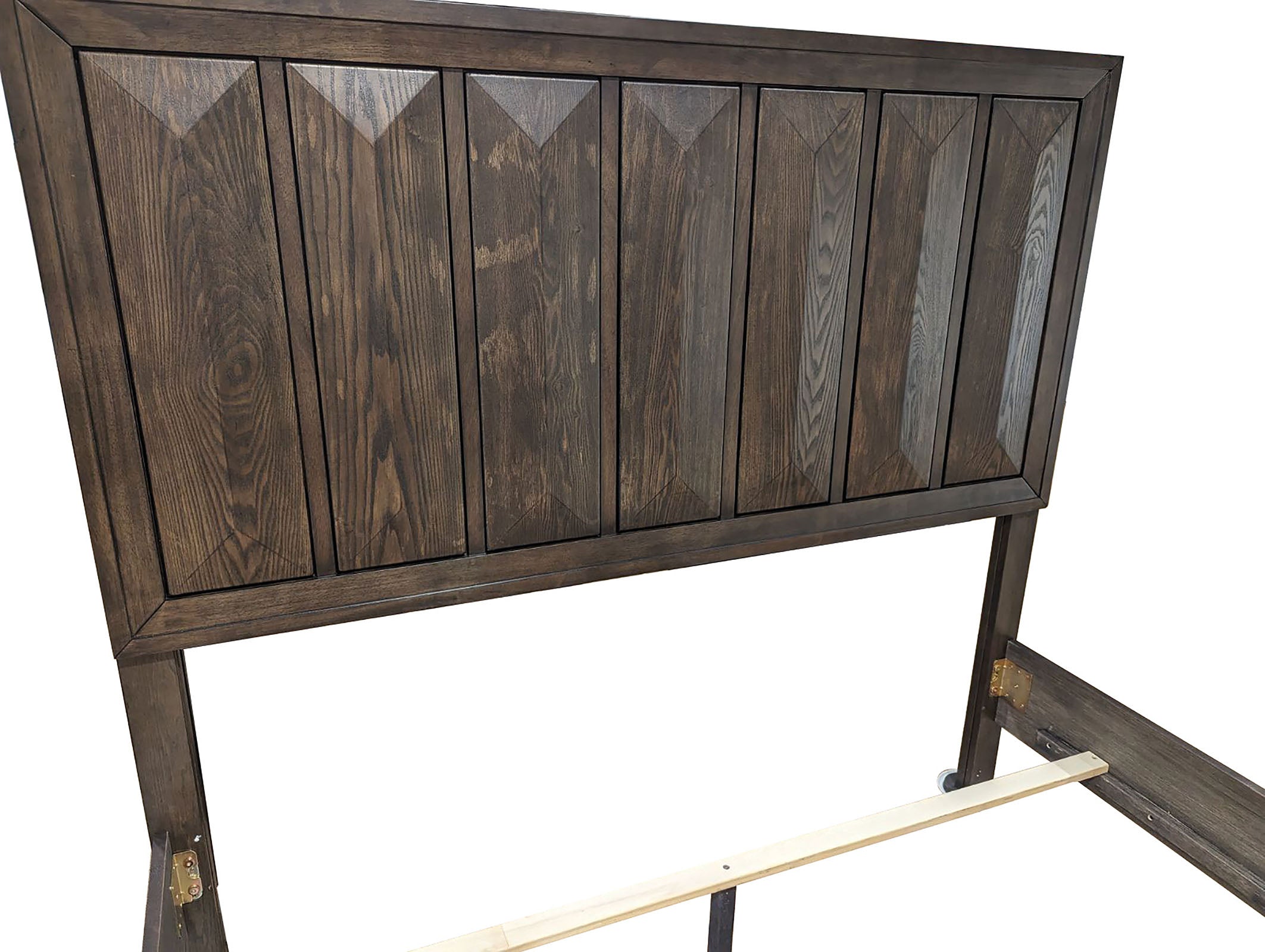 Espresso 1pc Eastern King Size Bed Panel Headboard