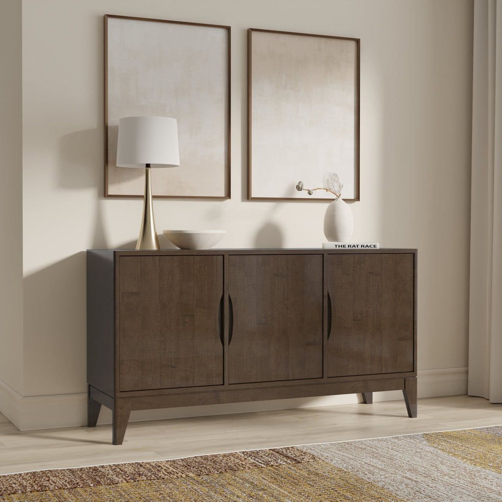 Harper 60 Inch Wide Solid Wood Sideboard Buffet