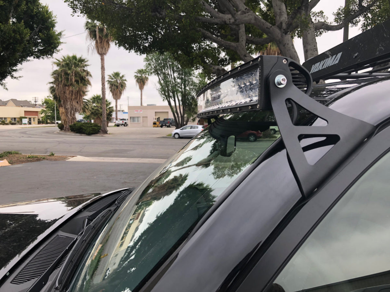Cali Raised LED Cali Raised 03-24 Toyota 4Runner 52 Curved Led Light Bar Roof Brackets Kit - Brackets W/ 5D Optic O CR2500