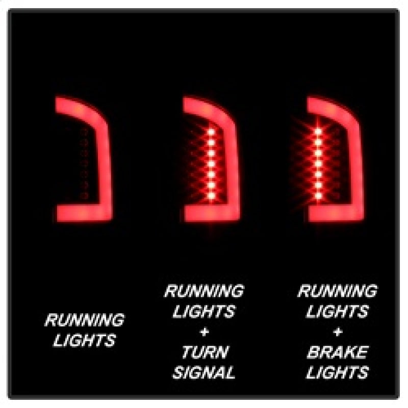 Spyder 07-09 Dodge Ram 2500/3500 V3 Light Bar LED Tail Lights - Black (ALT-YD-DRAM06V3-LBLED-BK) 5084262
