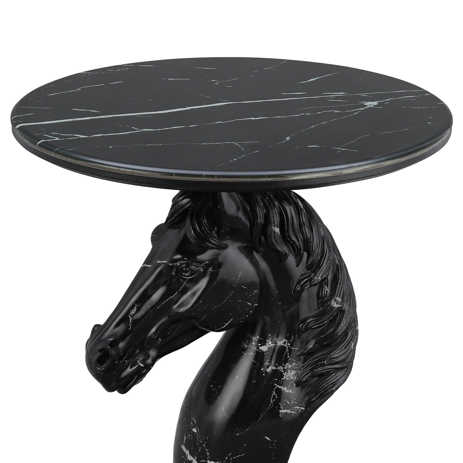 Horse Head Accent Table Animal Statue