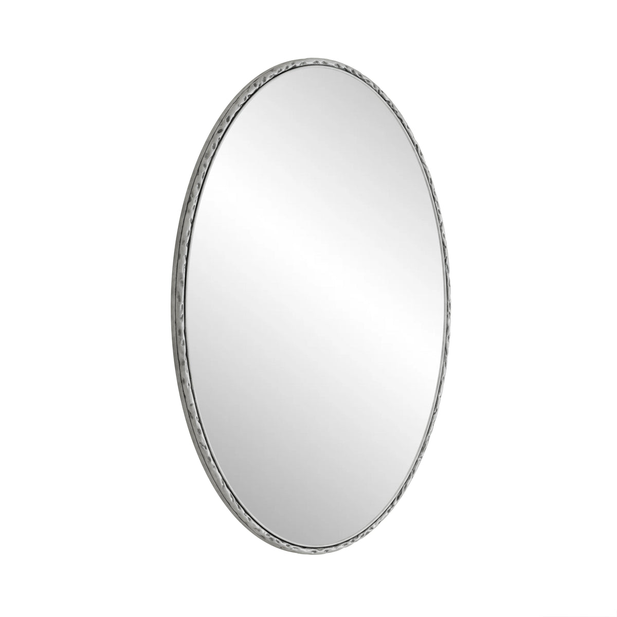 Iron Art Oval Retro Mirror - Antique Effect