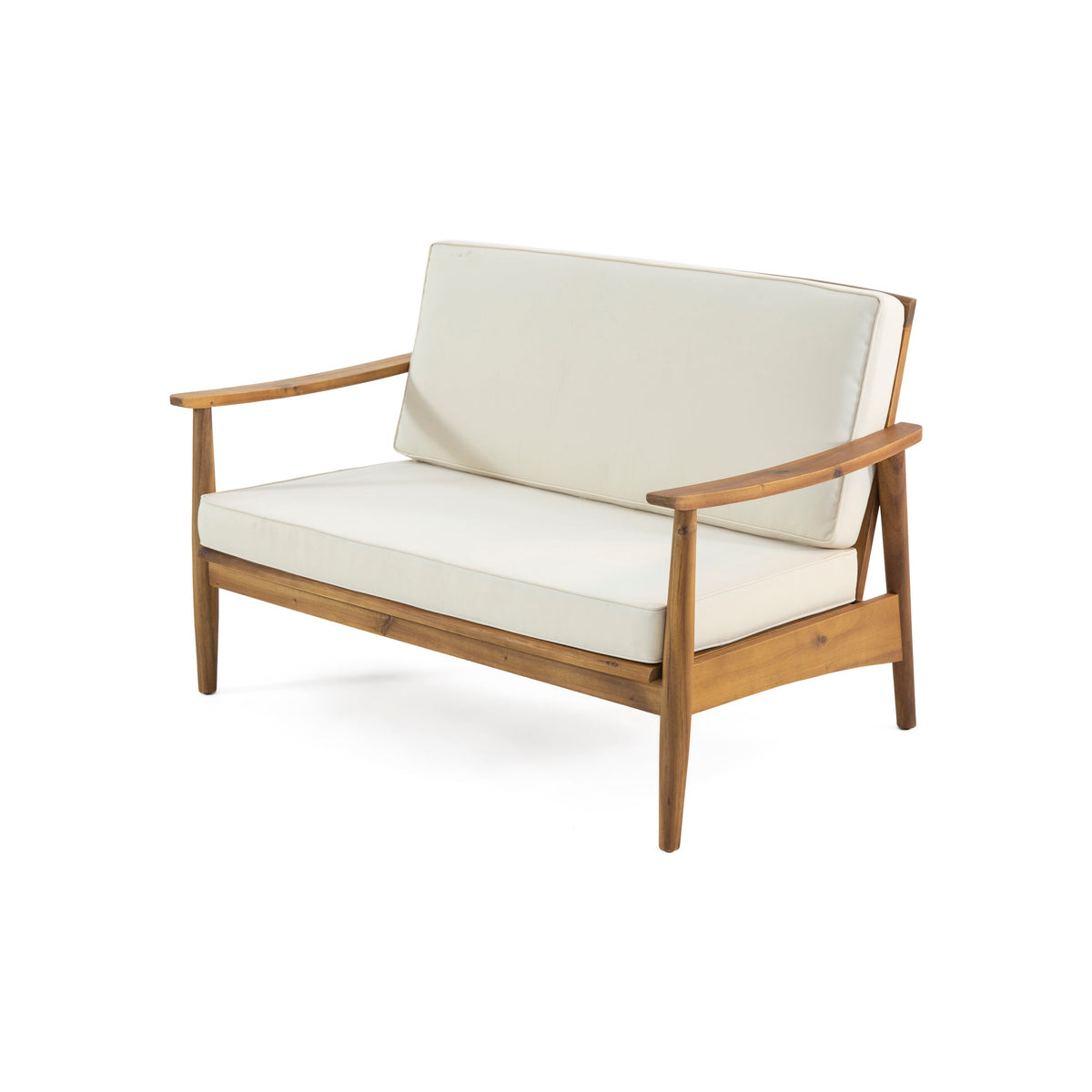 Patio Loveseat and Coffee Table Set with Cushions