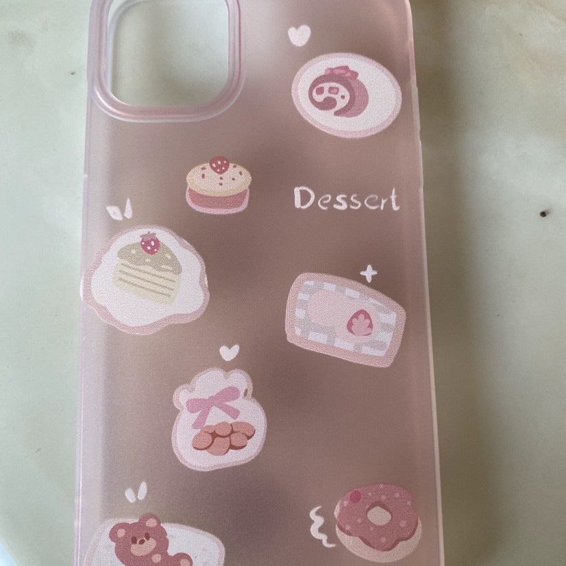 Creative Drop Proof Phone Case Featuring A Little Bear Cake Design