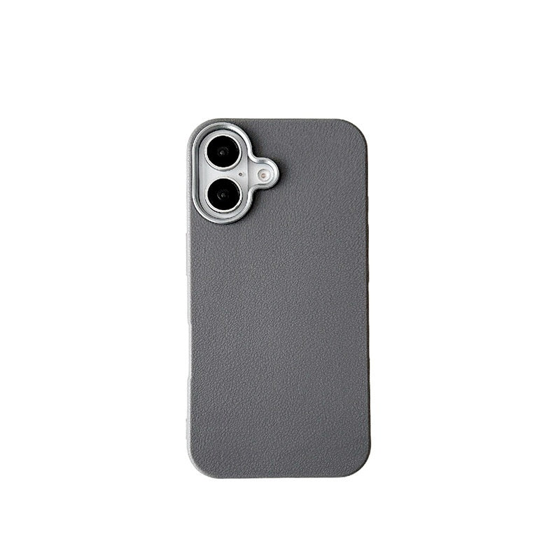 New Arrival Phone Case Best-selling Plain Leather Case In Solid Color