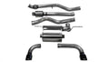 Corsa 12-14 BMW 335i Sedan RWD F30 3in Black Touring Dual Rear Single 3.5in Tip Cat-Back Exhaust 14937BLK