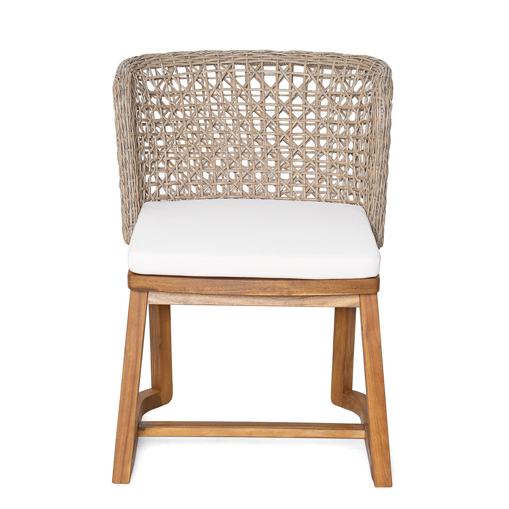 Outdoor Acacia Wood Dining Chairs (Set of 2)
