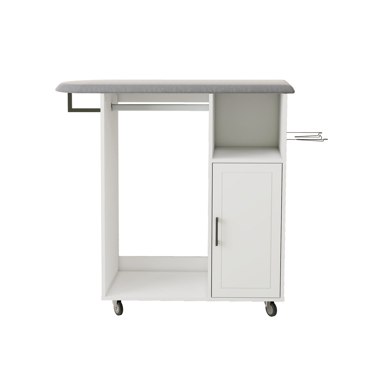 Ironing Cart with Rolling Ironing Board