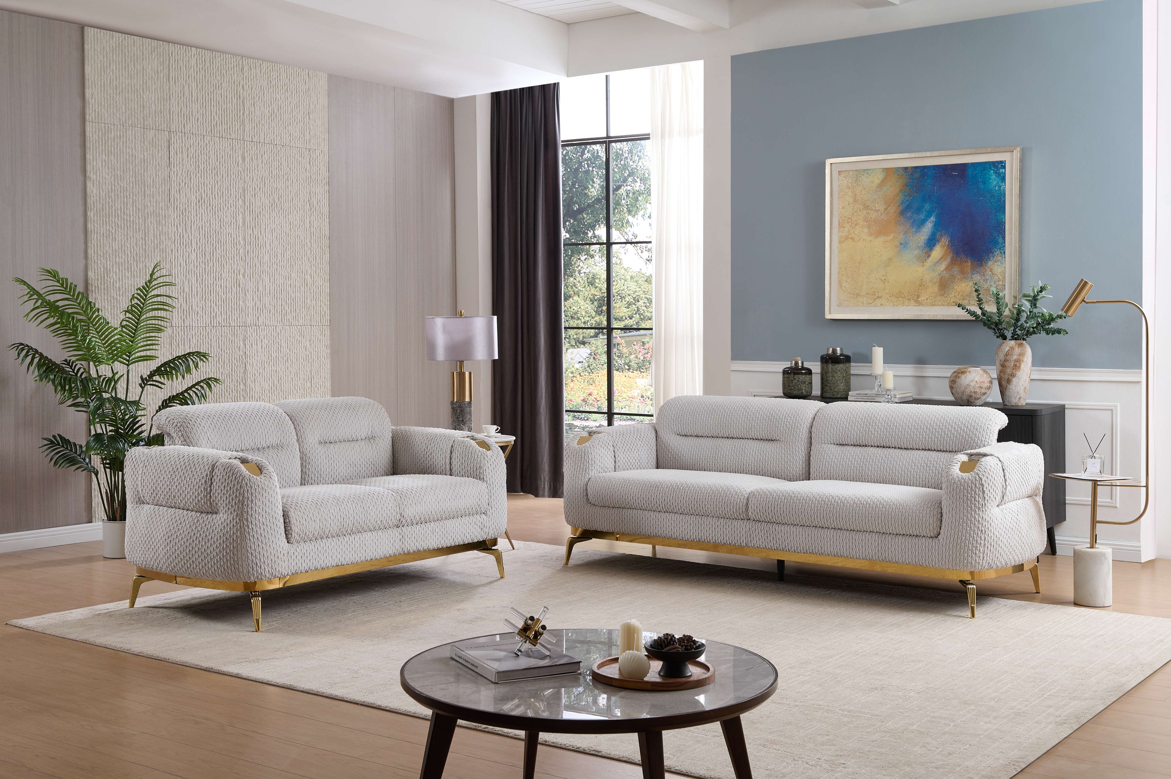 Zoe Modern Style 3PC Living Room Set