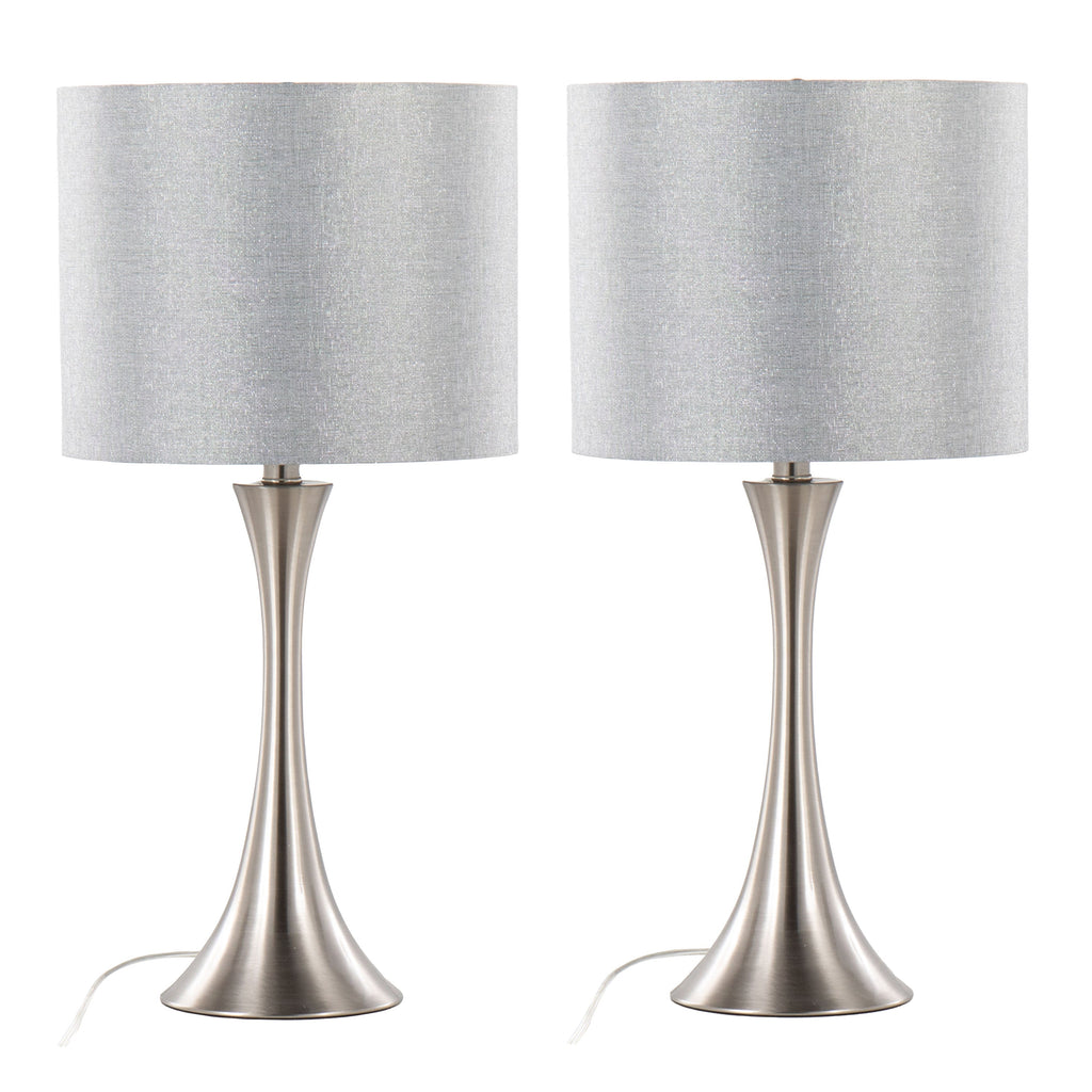 24" Contemporary Metal Table Lamp