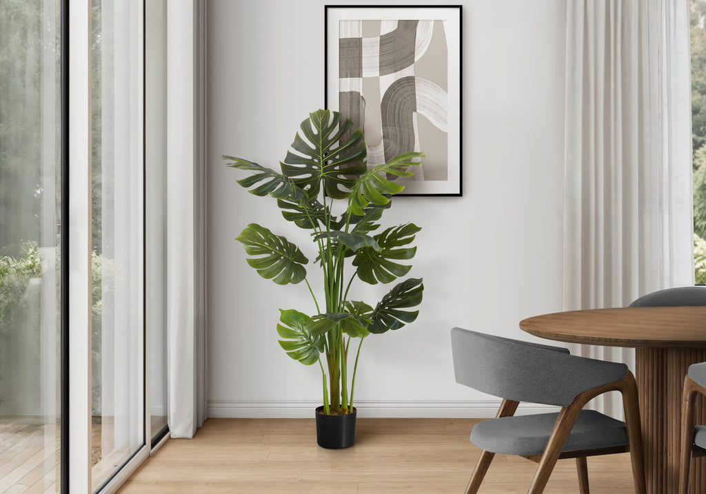 55" Tall Monstera Tree - Artificial Indoor Plant
