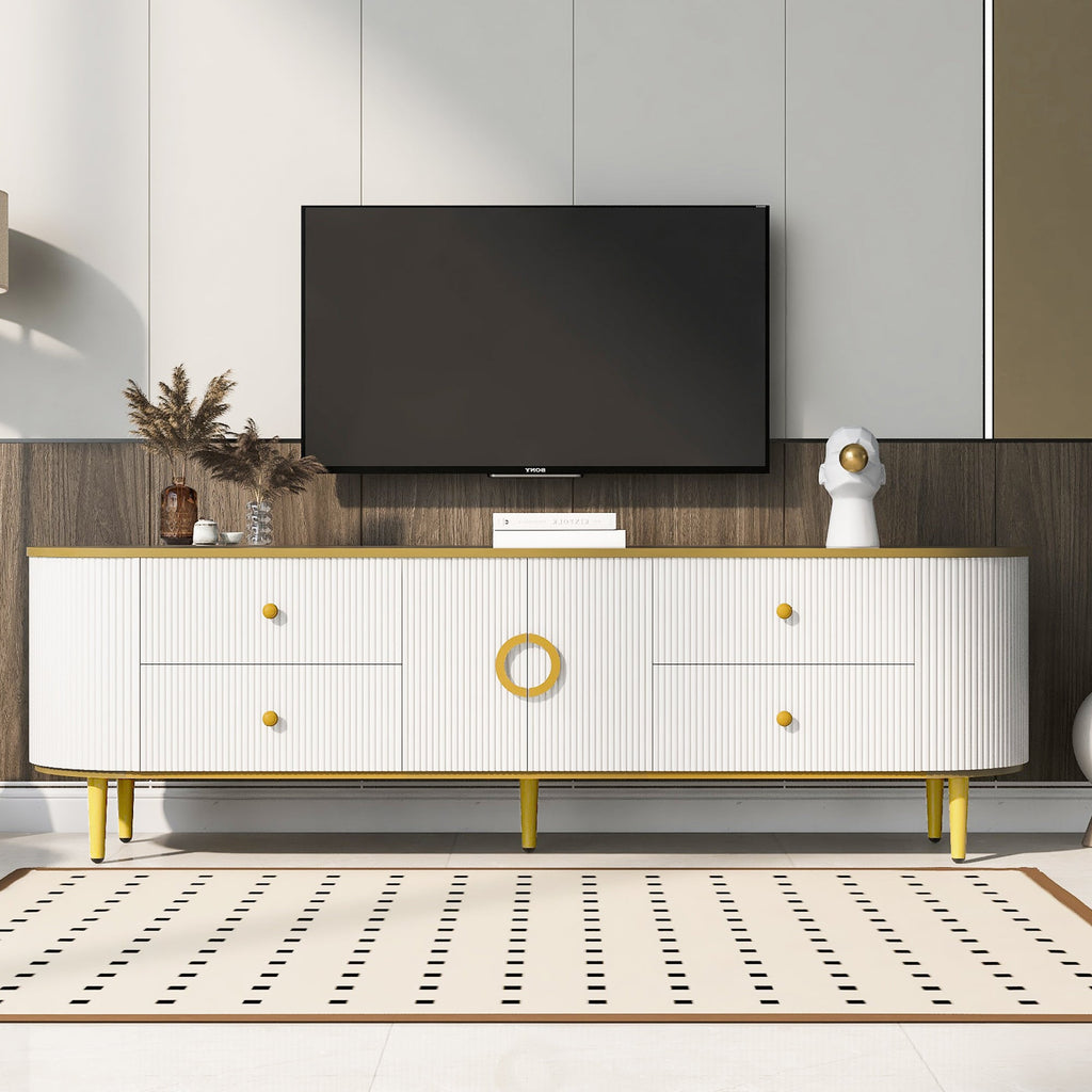 Vibe Haus Modern TV Stand for TVs Up to 80 Inches
