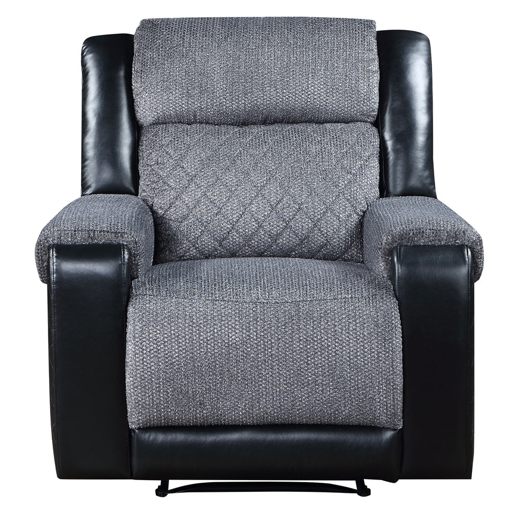 Alicia Grey/Black Recliner