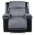 Alicia Grey/Black Recliner