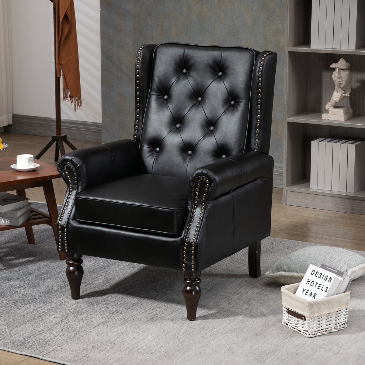 Wood Frame Armchair - Modern Accent Chair
