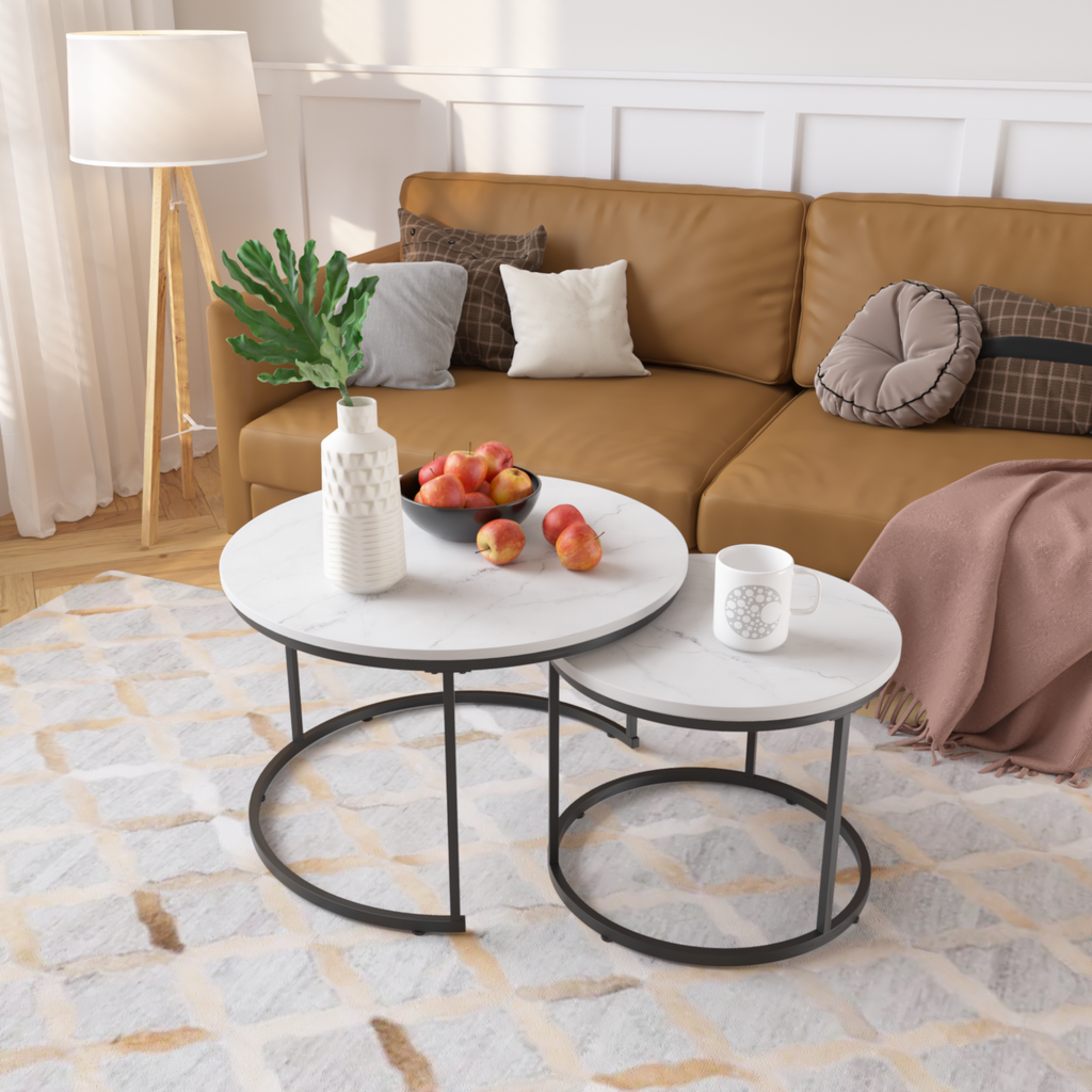 27.6" Nesting Coffee Table Set of 2