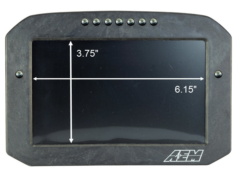 AEM CD-7LG Carbon Logging Flush Digital Dash Display w/ Internal 20Hz GPS & Antenna 30-5703F