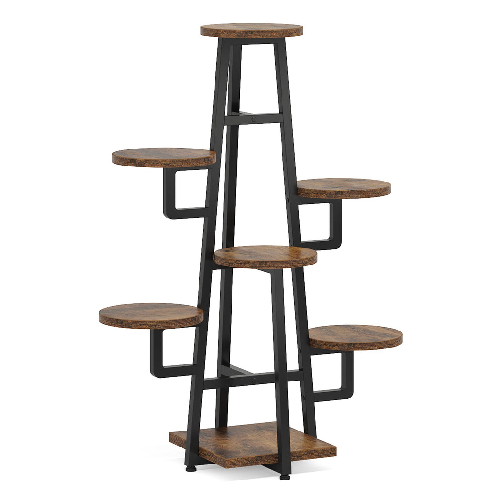 43.30" Tall 7-Tier Rustic Display Shelf