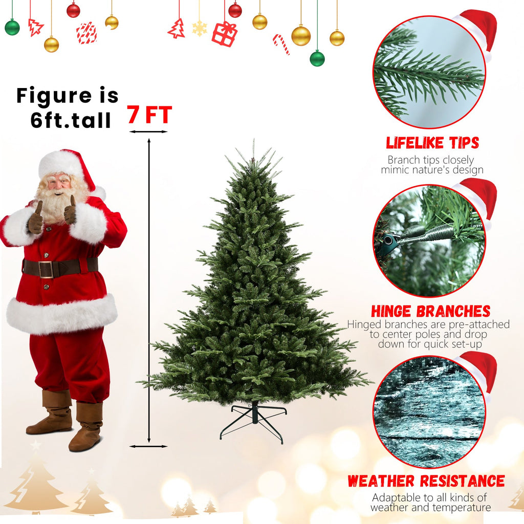 6FT Full-Shaped Christmas Tree with 1673 Tips