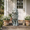 Magnesium Oxide Sitting Lion Statue
