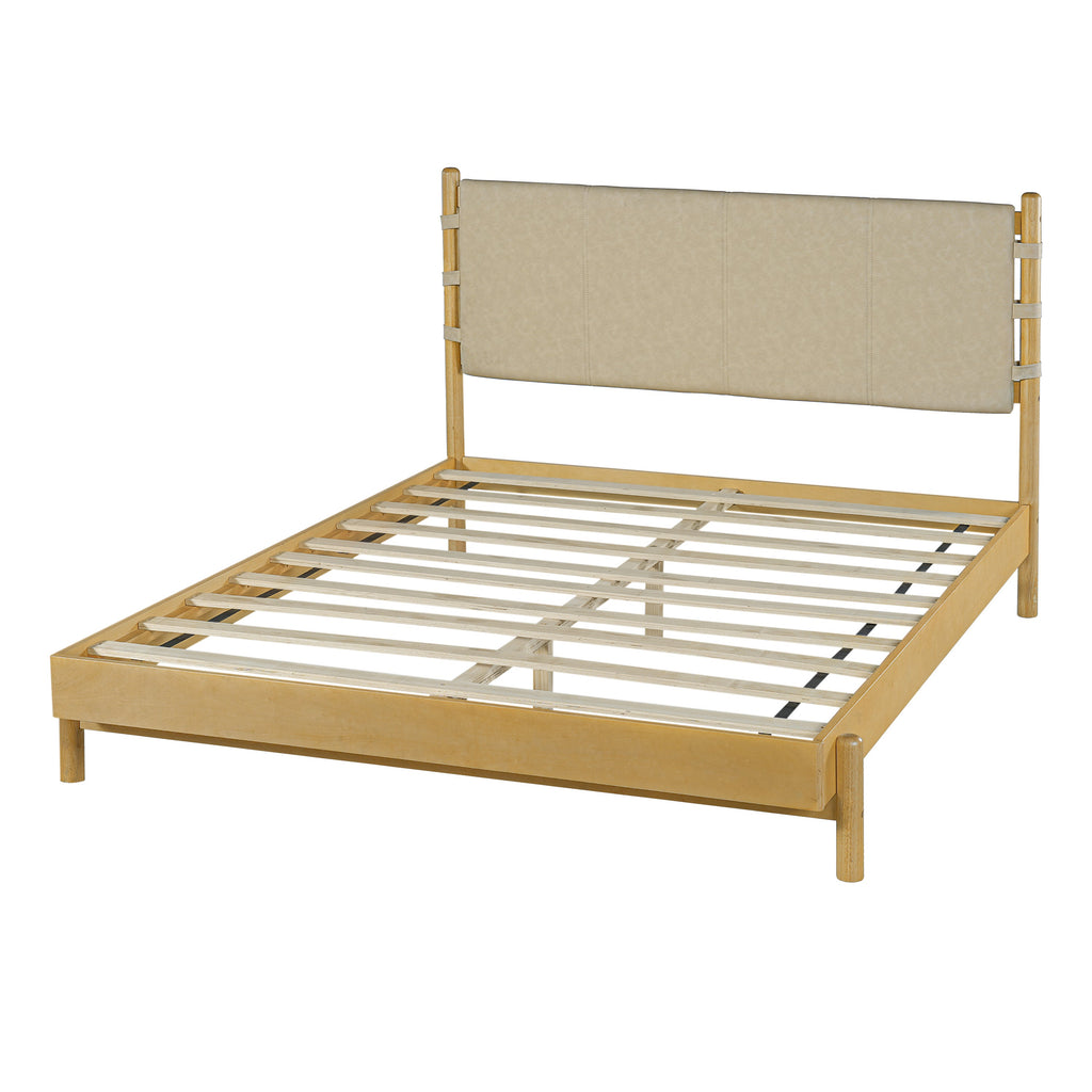 Premium Rubber Wood Platform Bed Frame