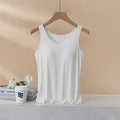 Women's Padded Vest Bra, Inner Layer, One-Piece Camisole, Slim-Fit, Figure-Flattering Modal Underwear For Summer