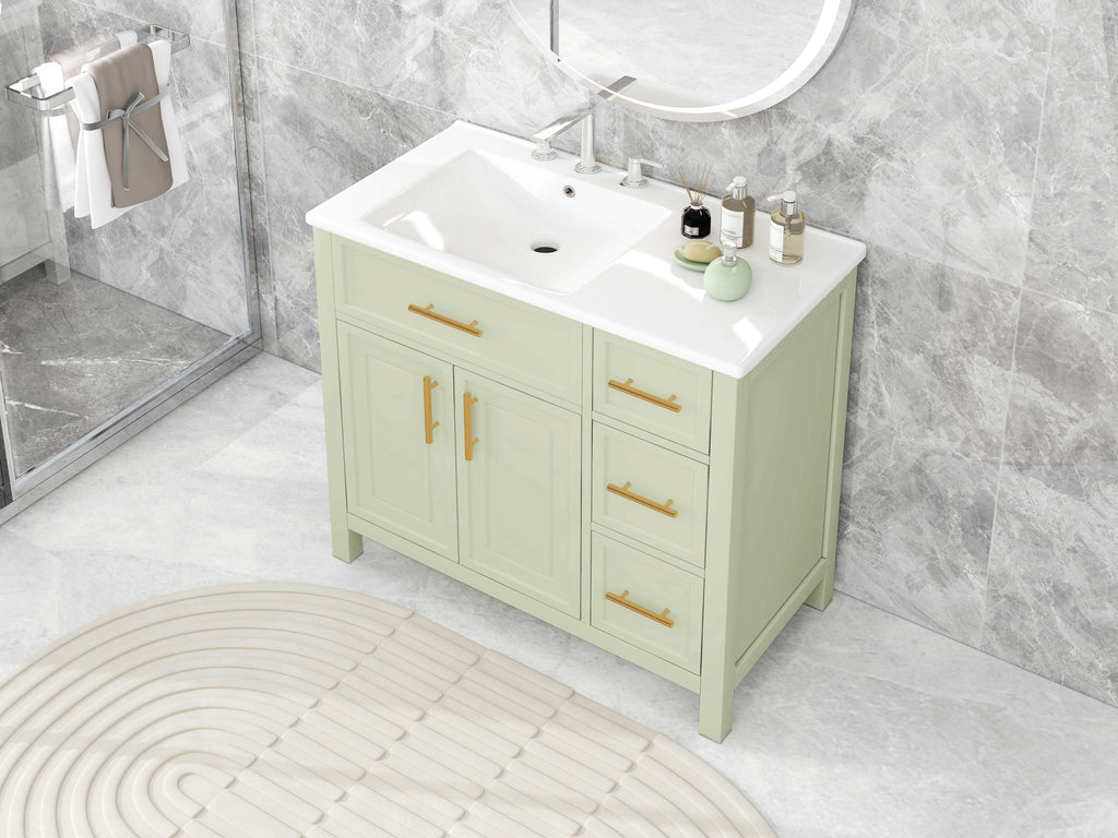 36" Bathroom Vanity with Sink Top