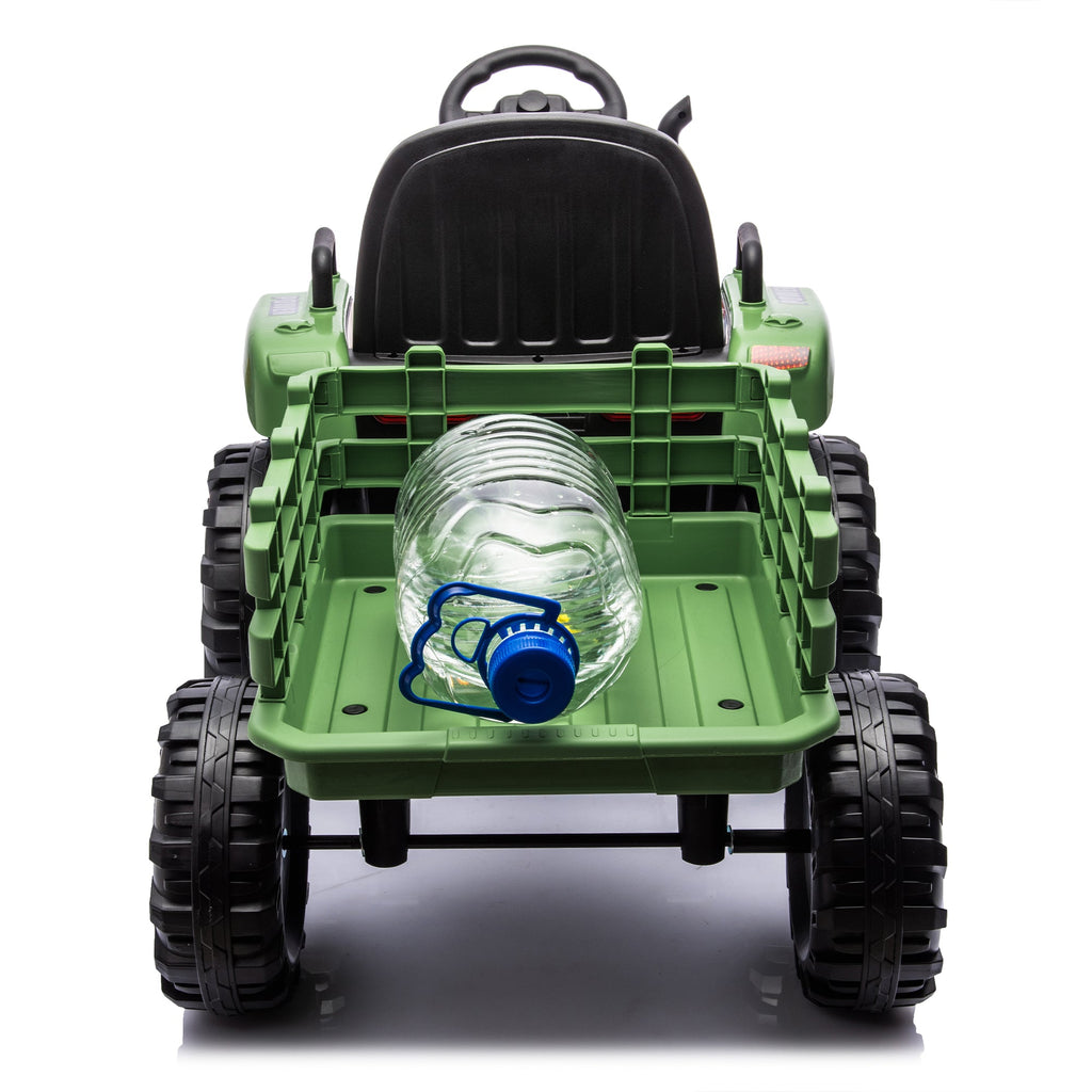 Ride On Tractor with Trailer - 24V Battery Powered Electric Toy