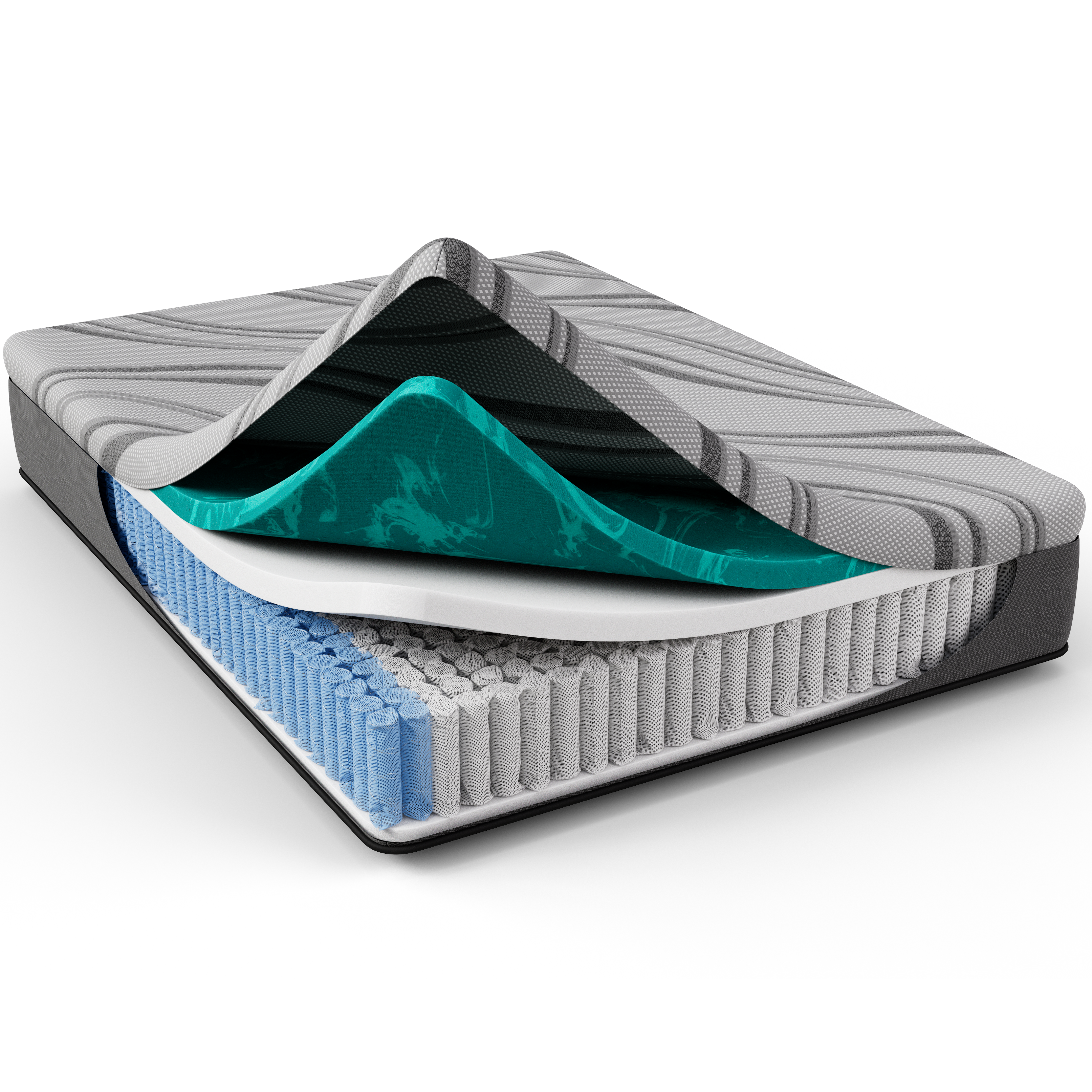 Diamond Pro Gel Memory Foam Mattress - 12" Medium Feel (Queen)