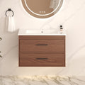 30" Reddish Brown Bathroom Vanity