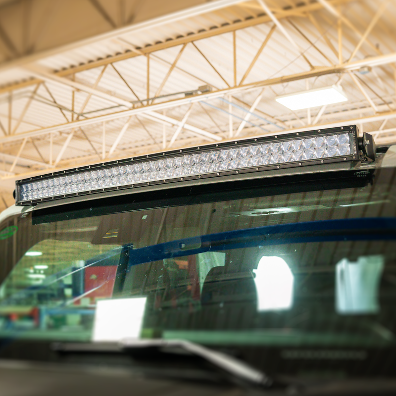 Cali Raised LED Cali Raised 2021+ Ford Raptor Roof Light Bar Mounting Kit - 5D Optic Osram 42 Inch Dual Row Curved CR4022