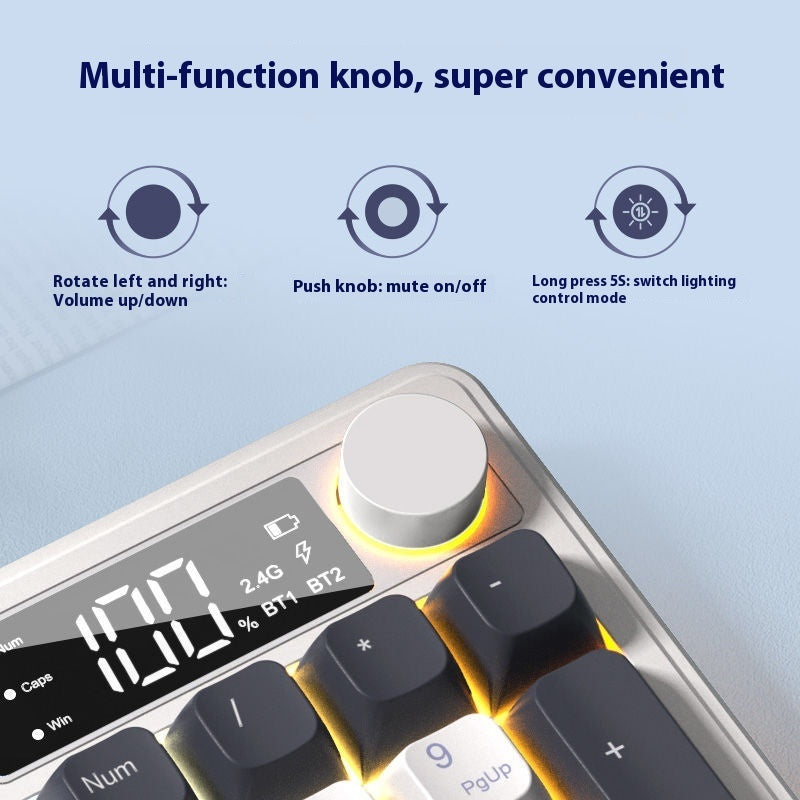 Wireless Bluetooth Keyboard Mouse Suit Mechanical Feeling